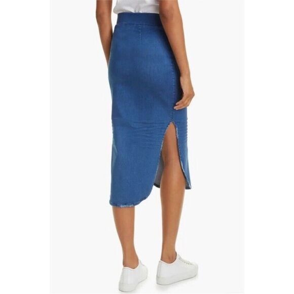 Frank & Eileen Donegal Unforgettable Skirt in 1977 Medium Denim Wash 2 NEW $268 - Picture 5 of 8